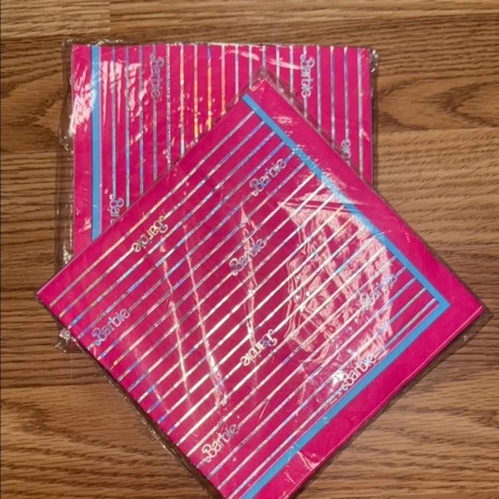 Amscan Barbie Striped Party Napkins 2 pack